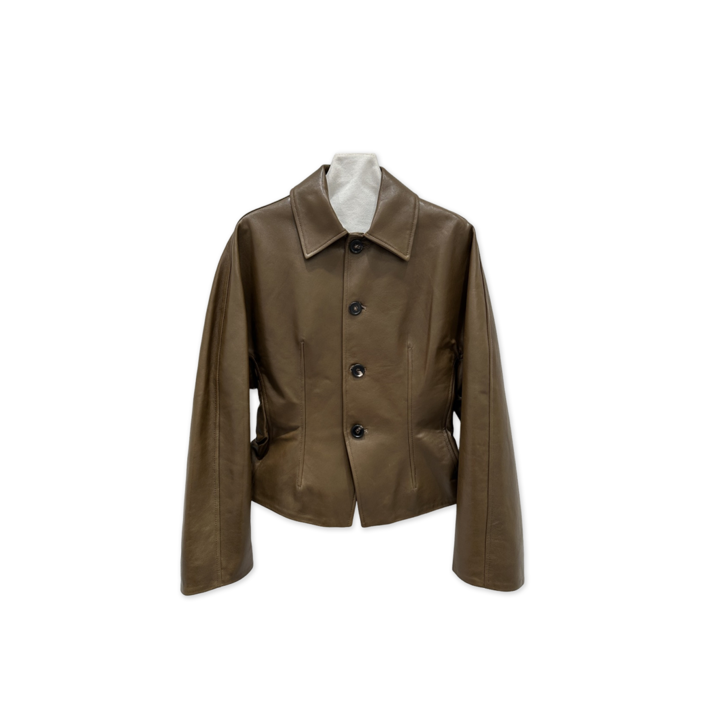 BOTTEGA VENETA FLARED LEATHER JACKET BOTTEGA VENETA FLARED LEATHER JACKET